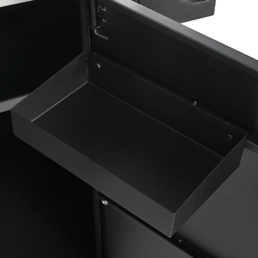 K&K 55.5" Outdoor Kitchen Island with Sink