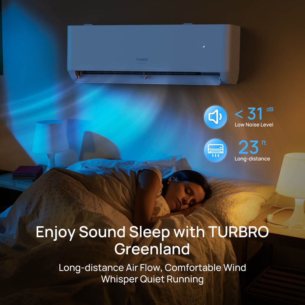 Greenland 18,000 BTU Single Zone WiFi Mini Split AC (R454B)