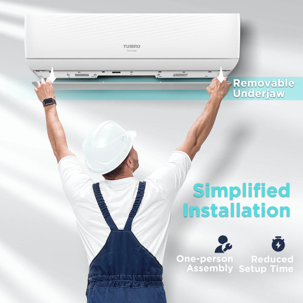 Finnmark 9,000 BTU Single Zone WiFi Mini Split AC (R32)